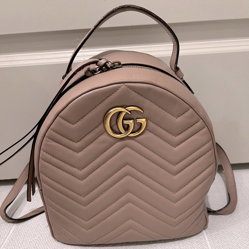 GG marmont Backpack leather small
